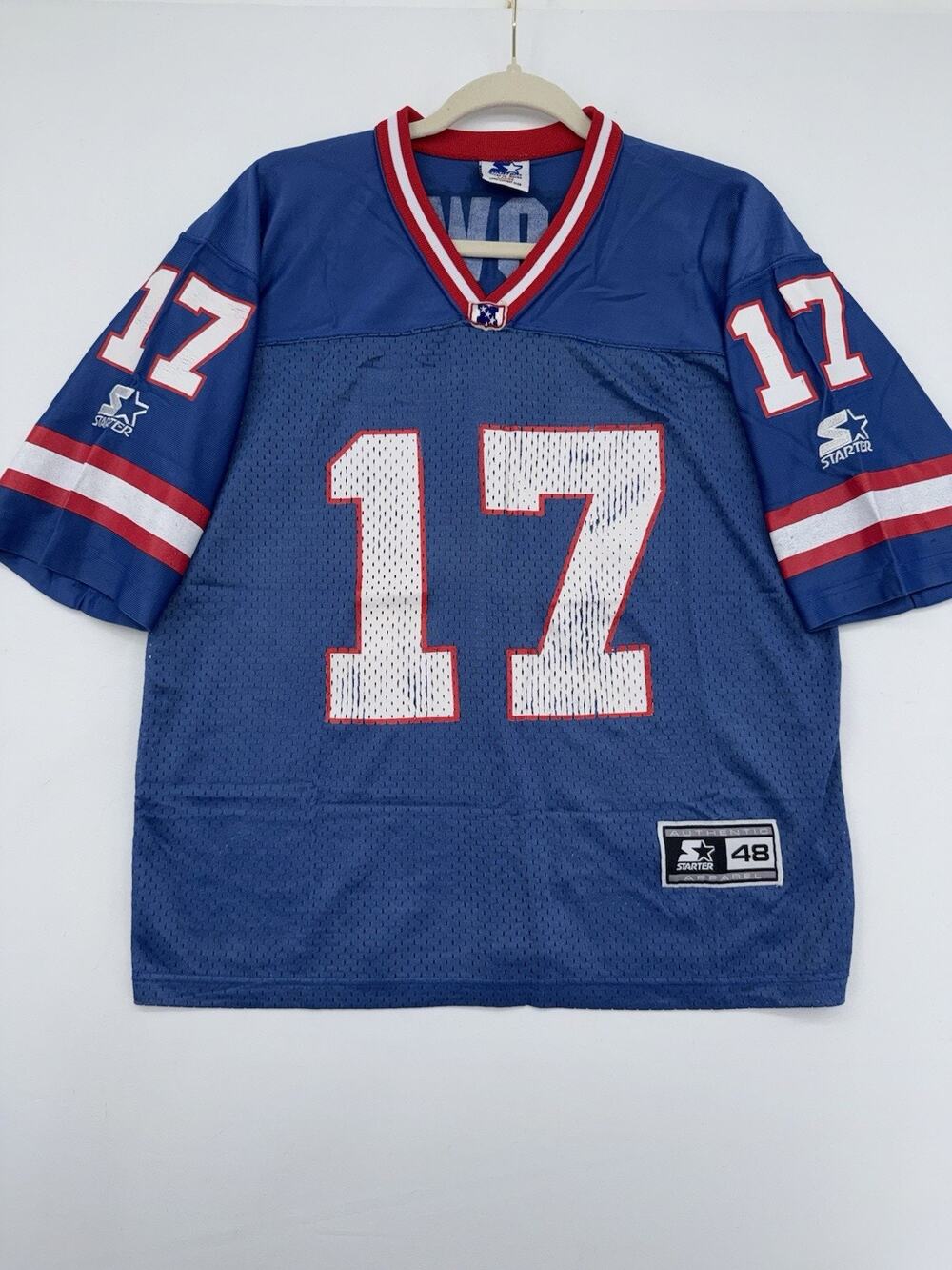 Vintage Sarter New York GIANTS Jersey QB Dave Brown #17 Large